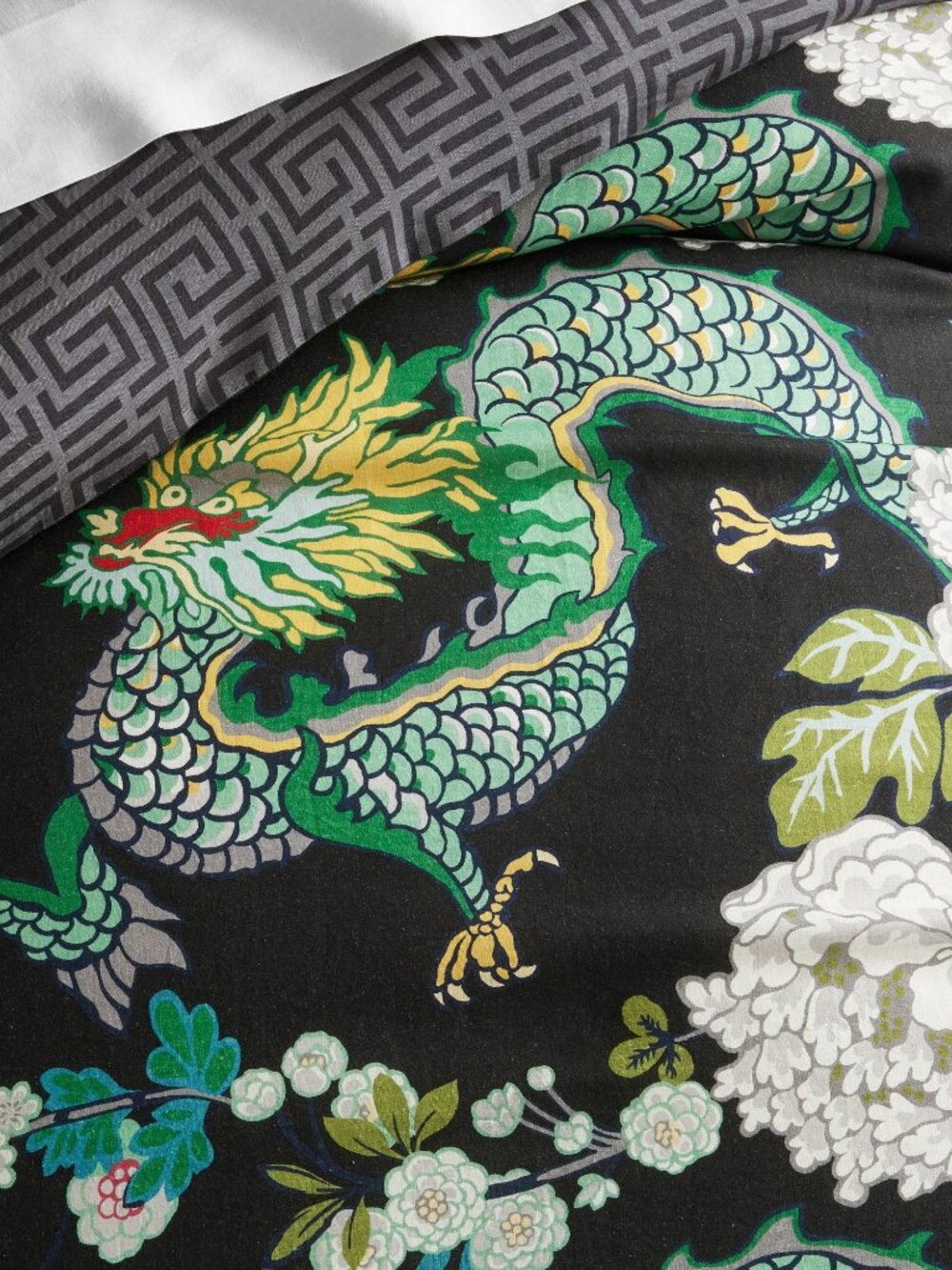 Schumacher x Williams Sonoma Chiang Mai Printed Duvet Cover & Shams - Picture 4 of 4